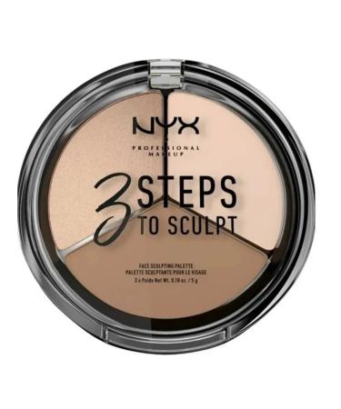 NYX Professional Makeup Face sculptor contouring 3 stps to sculpt tone Fair