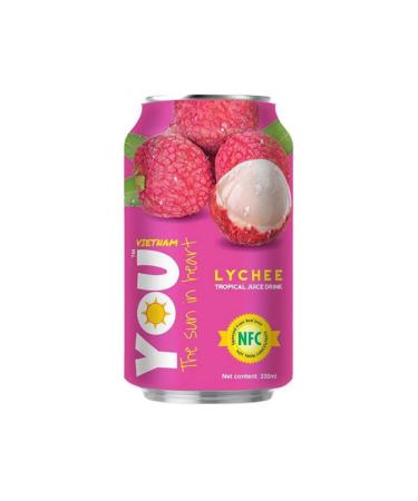 YOU Sokom -containing Lichi drink 330 ml 6 pcs - Buy Online on GoSupps.com