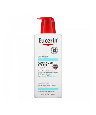 EUCERIN Lotion without smell with ceramides for very dry skin