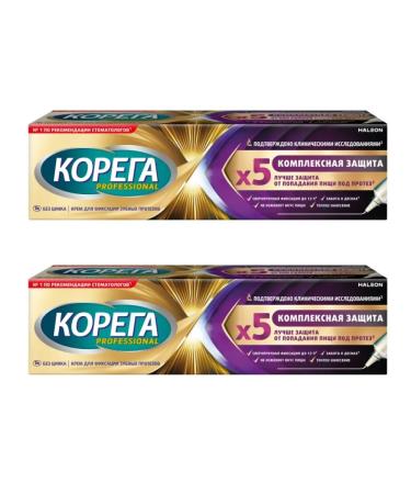 Korega Set cream for fixing dentures 40g 2 pcs