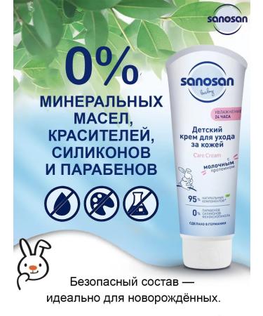 SANOSAN Children's cream with milk protein from birth Germany - Buy Online on GoSupps.com