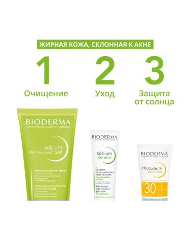 Bioderma Sebium Foaming Gel Active Washing Gel 45ml - Buy Online on GoSupps.com