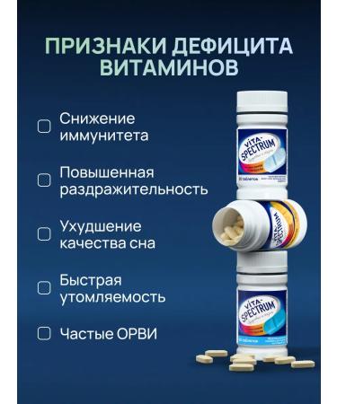VITASPECTRUM Complex of multivitamins for adults 60 table - Buy Online on GoSupps.com