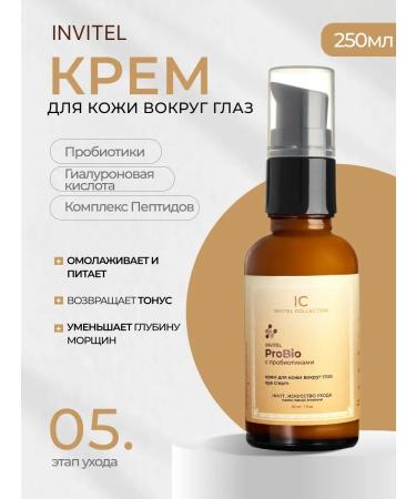 INVIT Skin cream around the eyes with probiotics 30ml