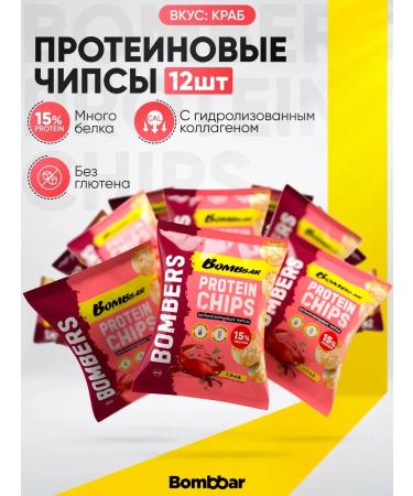 BombBar Chips protein crab 50g 12pcs