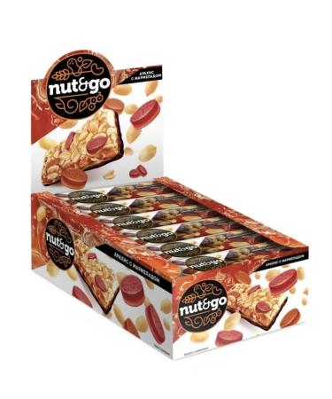 KDV A bar with peanuts and marmalade nut and go 18 pcs 42g - Buy Online on GoSupps.com