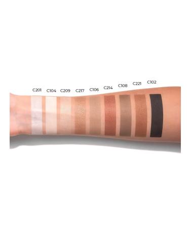 Crystal Minerals Cosmetics Palette of mineral natural shadows 9pcs. C801 - Buy Online on GoSupps.com