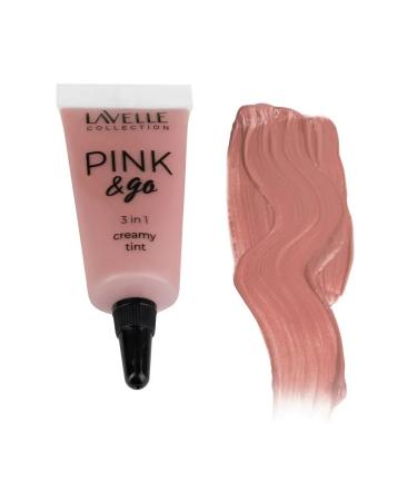 LavelleCollection Lipstick tint for lips and eyes blush Pink & Go 3 in1 01