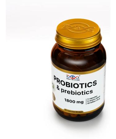 Energy Bio Systems Probiotics and prebiotics 1800 mg 90 capsules - Buy Online on GoSupps.com