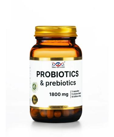 Energy Bio Systems Probiotics and prebiotics 1800 mg 90 capsules - Buy Online on GoSupps.com
