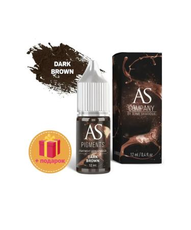 AS COMPANY BY ALINA SHAKHOVA AS-Company Dark Brown (Brunette) Permanent Eyebrow Makeup Pigment 12 ml