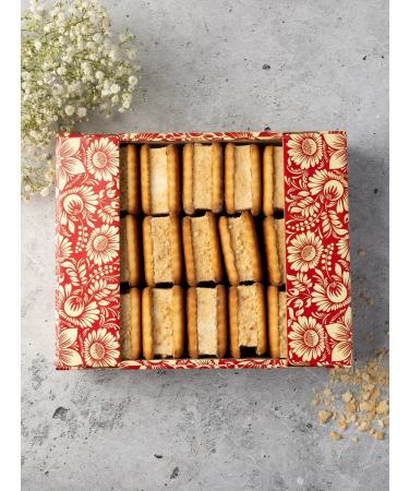 SWEETS OF THE VOLGA REGION Cookies with souffline filling and waffle crumbs set 600g - Buy Online on GoSupps.com