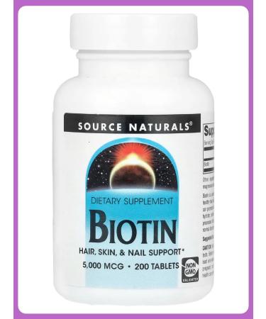 Source Naturals Wellness BIOTIN 5000 g 200 tablets