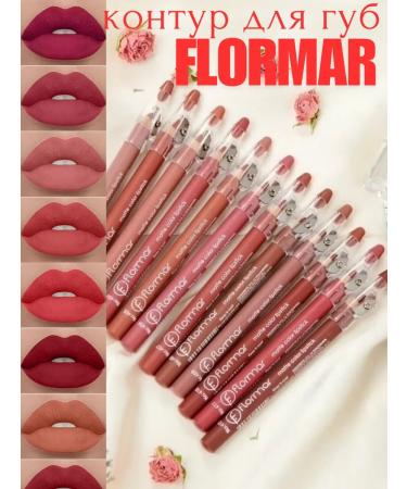 Flormar Set of lip pencils 12pcs