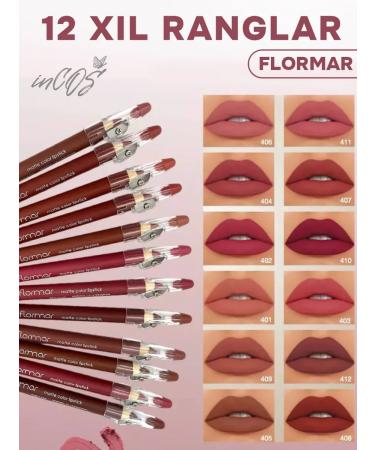 Flormar Set of lip pencils 12pcs - Buy Online on GoSupps.com