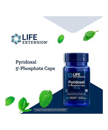 Life extension Vitamin B6 pyridoxal 5-phosphate 100 mg - Buy Online on GoSupps.com