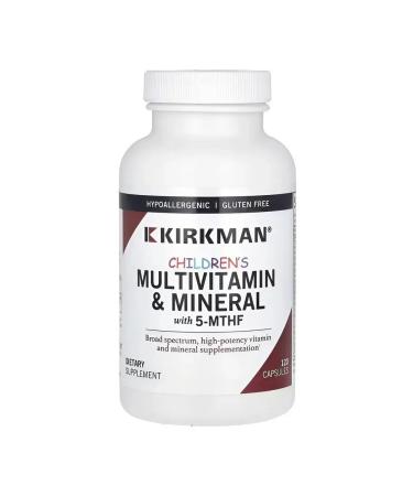Kirkman Labs Multivitamins and minerals 5-mthf 120 capsules - Buy Online on GoSupps.com