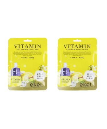 EKEL Fabric face mask vitamin 2 pieces