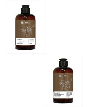 Family Cosmetics Shampoo and shower gel Soul skin amber and pepper 470 ml 2 pcs