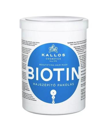 Kallos Cosmetics Biotin hair mask against falling out 1 liter