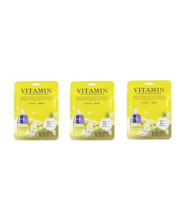EKEL Fabric face mask vitamin 3 pieces