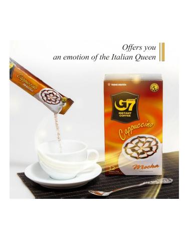 TRUNG NGUYEN Vietnamese soluble coffee Cappuccino mocha 3 packs - Buy Online on GoSupps.com