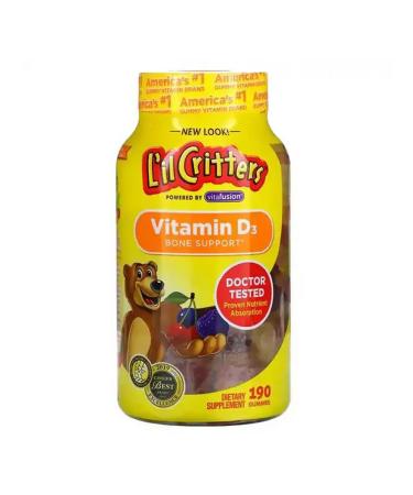L'il Critters Vitamin D3 for bones 190 chewing marmalade
