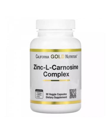 California Gold Nutrition Zinc-l-carnosine 90 vegetarian capsules