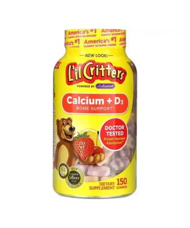 L'il Critters Calcium + d3 150 marmalade bears