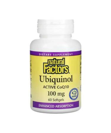 Natural Factors Kilikhinol (active coenzyme Q10) 100 mg 60 pcs