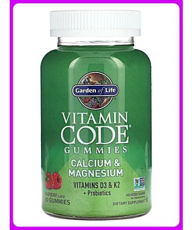 Garden of Life Calcium and magnesium with probiotics 60 tablets