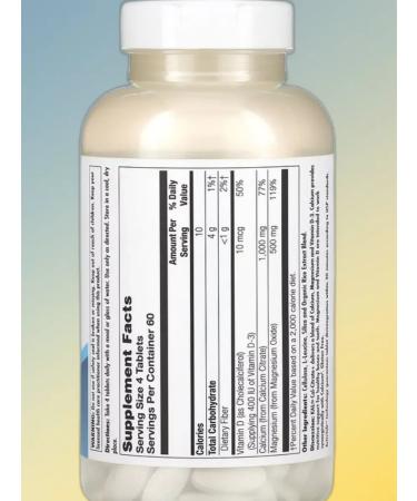 KAL Calcium citrate with D3 and magnesium 240 tablets - Buy Online on GoSupps.com