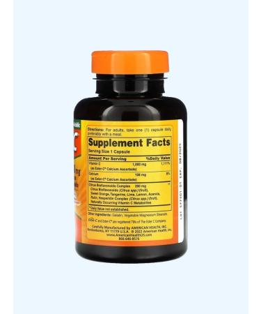 American Health Esther-s vitamin C Ester-C 1000 mg 90 capsules - Buy Online on GoSupps.com