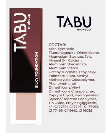 TABOO Tonal face cream matting 02 Silky Foundation - Buy Online on GoSupps.com
