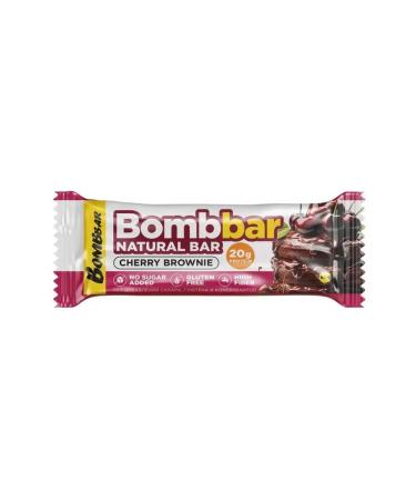 BombBar Baton without sugar taste 20x60g Cherry Brownie - Buy Online on GoSupps.com