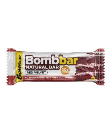 BombBar Baton without sugar taste 20x60g red brownie - Buy Online on GoSupps.com