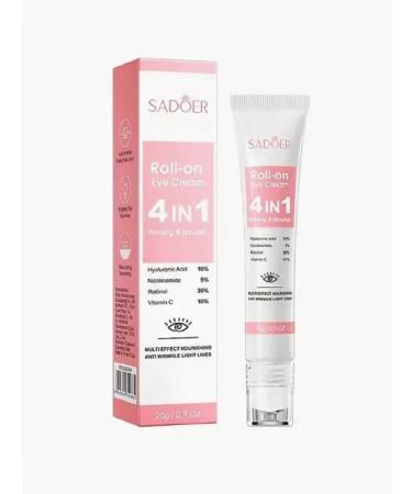 sadoer Skin cream around the eyes with a rolller