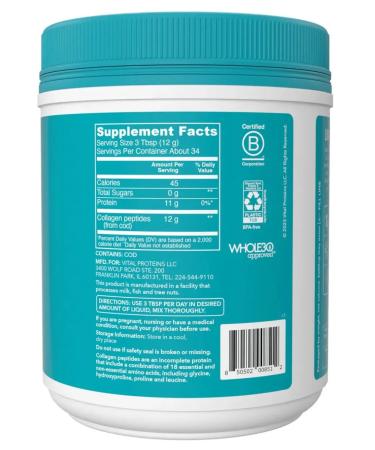 Vital Proteins Sea collagen without taste 413 grams - Buy Online on GoSupps.com