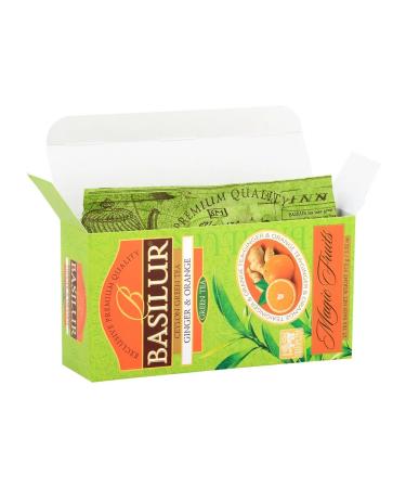 Basilur Green ginger and orange tea in bags - Buy Online on GoSupps.com