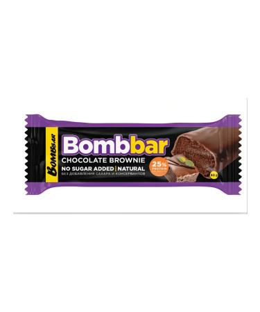 Bombbar Batonchik Glazir Chocolate Brownie 40g (12pcs) - Buy Online on GoSupps.com