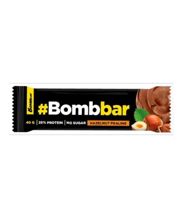 Bombbar Batonchik Glazir Funduchnaya Plin 40g (20pcs) - Buy Online on GoSupps.com