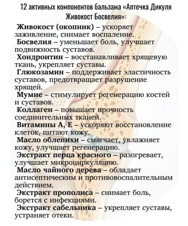 Dikul's first aid kit Body balm vilium-codroit chondroitin 125ml-1 pound - Buy Online on GoSupps.com