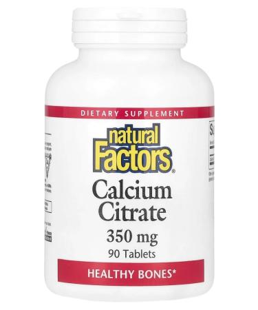 Natural Factors Calcium Citrate 350 mg 90 tablets Calcium Citrate