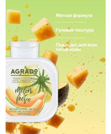Agrado Shower gel + bath foam 2 in 1 ripe melon 750 ml - Buy Online on GoSupps.com