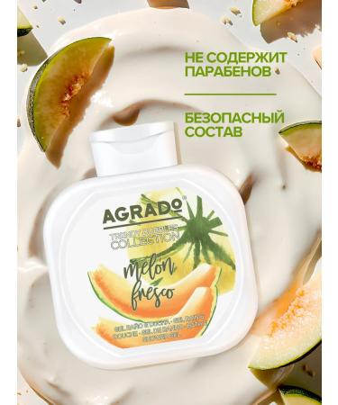 Agrado Shower gel + bath foam 2 in 1 ripe melon 750 ml - Buy Online on GoSupps.com