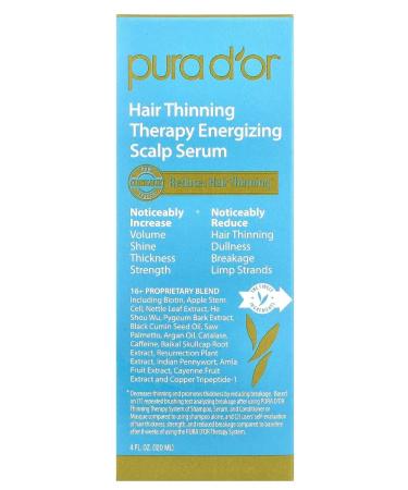 PURA D'OR Hair thinning 120 ml - Buy Online on GoSupps.com