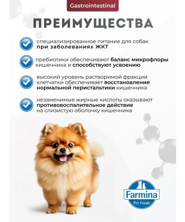 Farmina Vet Life diets. Dog feed with the problem of the gastrointestinal tract 2kg - Buy Online on GoSupps.com