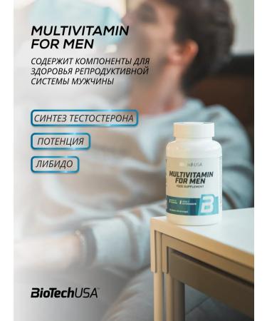 BioTechUSA Vitamin-mineral complex for men 60 tab - Buy Online on GoSupps.com
