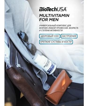BioTechUSA Vitamin-mineral complex for men 60 tab - Buy Online on GoSupps.com