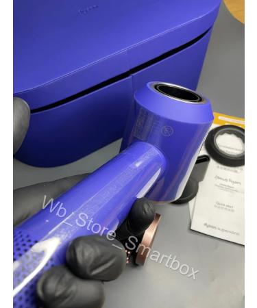 Original Quality Dyson HD15 Vincablue (blue) hairdryer with nozzles in the case - Buy Online on GoSupps.com